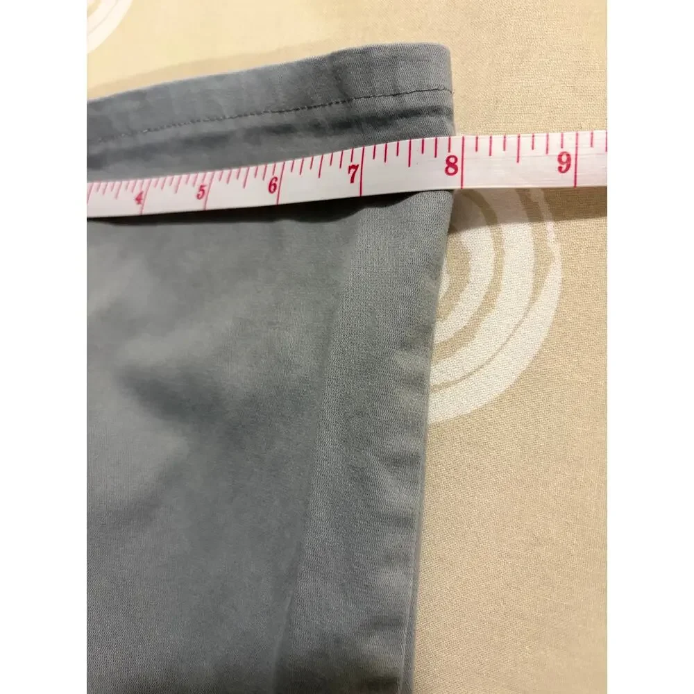 Lee All Day Women's Straight Leg Pants Grey Chino Stretch Medium Size 12 Classic - Picture 14 of 14